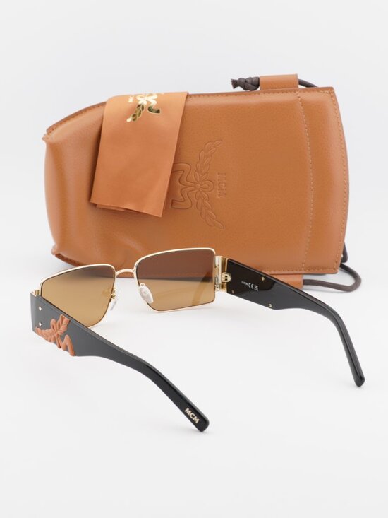 MCM MW0012 32J Rectangle Sunglasses – Gold / Roviex main image 4